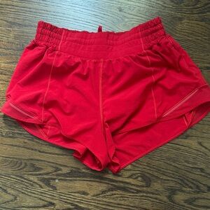lululemon athletica Horta Hot 2.4” Red Athletic Shorts